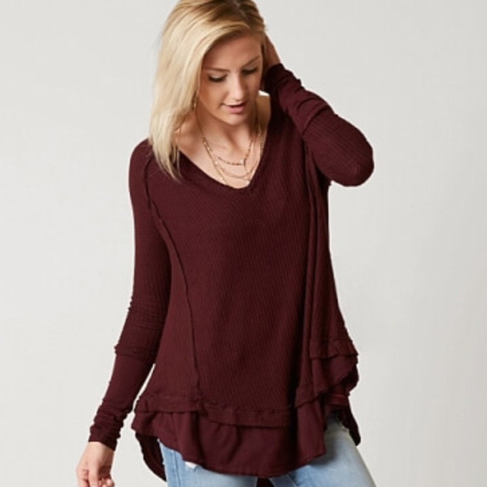 Laguna Thermal tunic in Wine, EUC - fits busty!